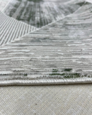 Hera Modern Desenli Makine Halısı Yeşil