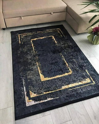 Tasarım Kilim Gold Çerçeve