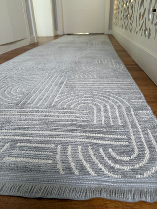 Minimal Kilim Gri