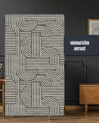 Minimal Kilim Antrasit