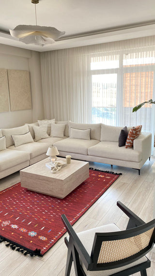 Tasarım Kilim Vintage Kırmızı