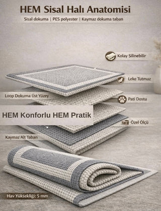 Sisal Prime 1149 Gri-Krem