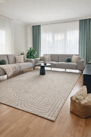 Desenli Sisal EP01K Bej