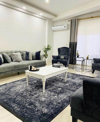 Tasarım Kilim Siyah Klasik